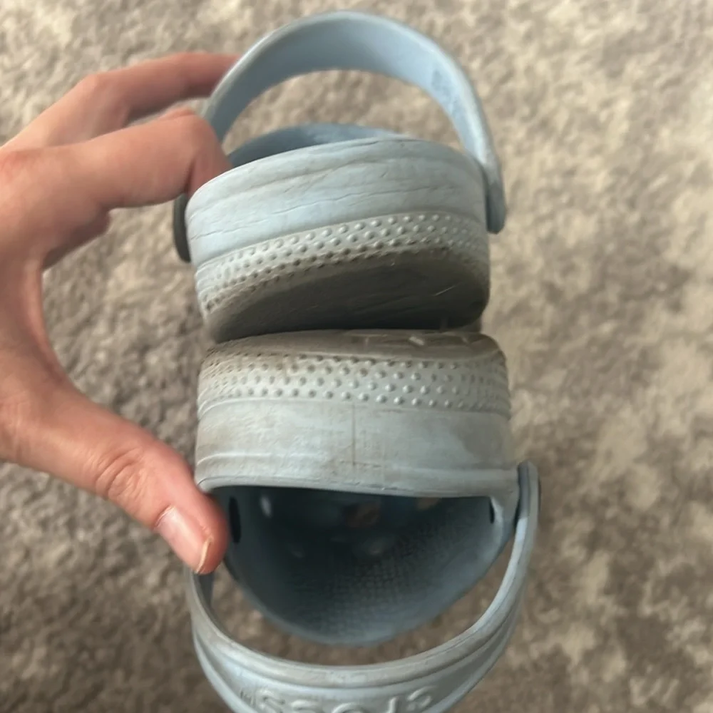 Crocs Baby Blue Stars and Moon Shoes Sandals